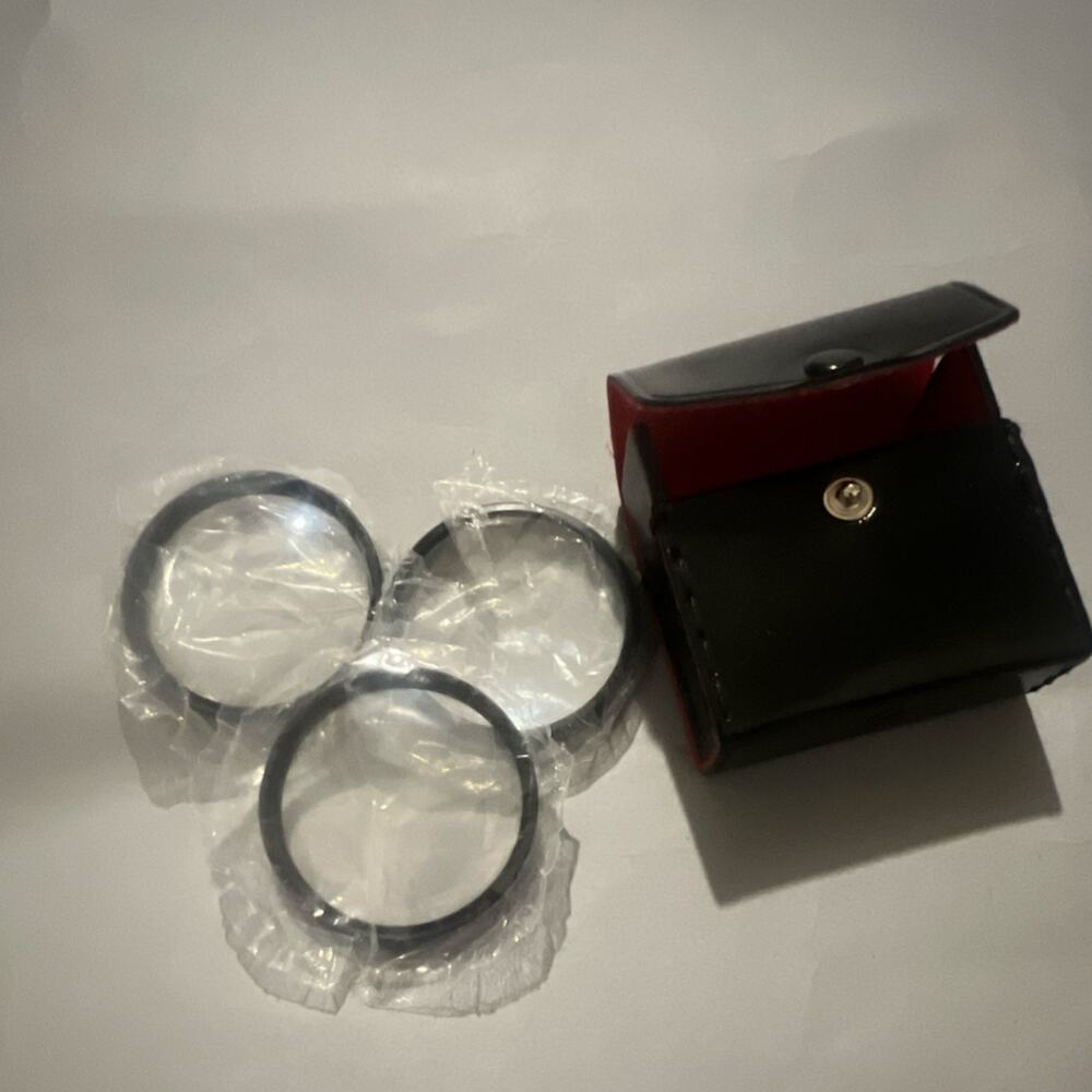 Quantaray 52mm Close-Up Lens Filter Set (+1, +2, +4) with Case